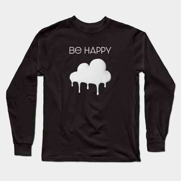 Dixie Damelio - be happy Cloud (logo + title)| Charli Damelio Hype House Tiktok Long Sleeve T-Shirt by Vane22april